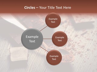 Ground Milk Chocolate Spoon PowerPoint Template