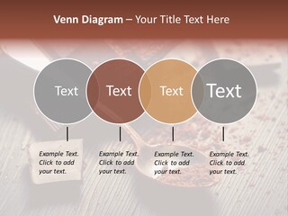 Ground Milk Chocolate Spoon PowerPoint Template