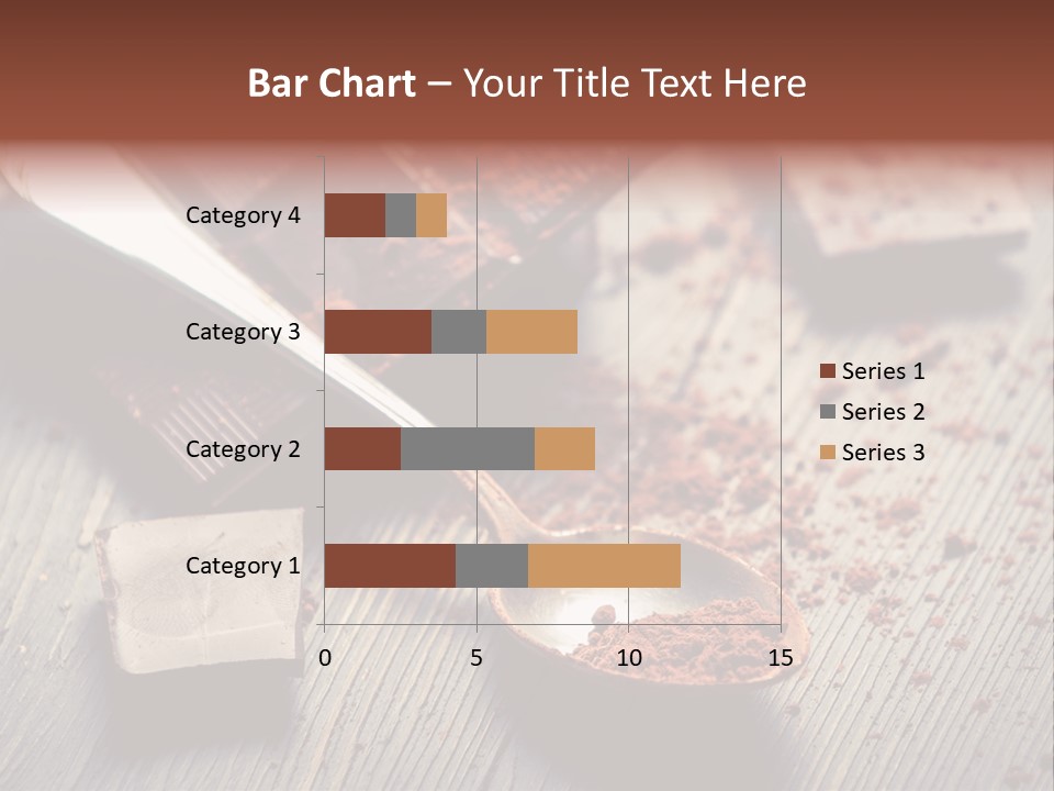 Ground Milk Chocolate Spoon PowerPoint Template