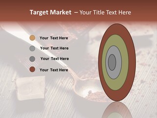Ground Milk Chocolate Spoon PowerPoint Template