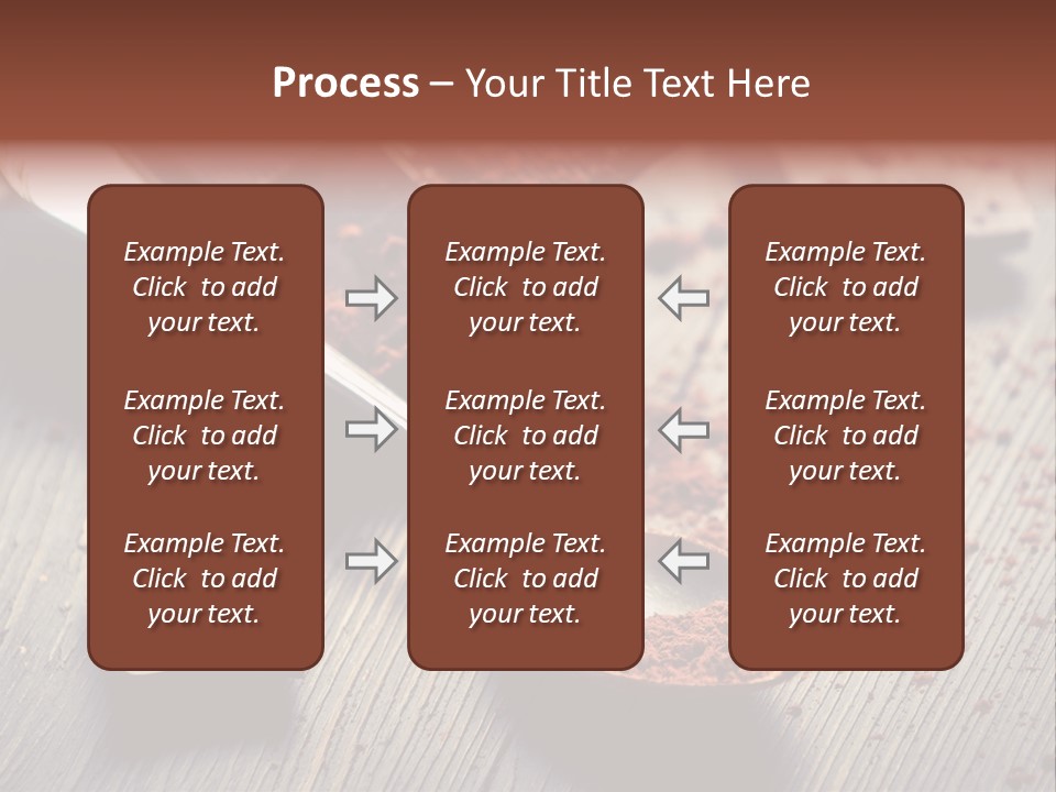 Ground Milk Chocolate Spoon PowerPoint Template