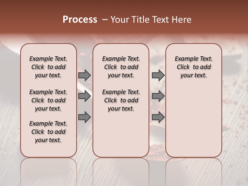 Ground Milk Chocolate Spoon PowerPoint Template