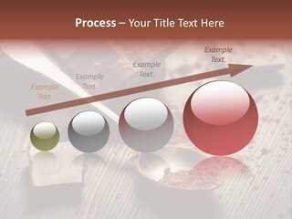 Ground Milk Chocolate Spoon PowerPoint Template