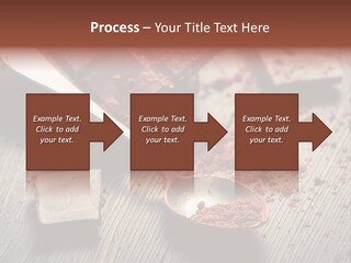 Ground Milk Chocolate Spoon PowerPoint Template