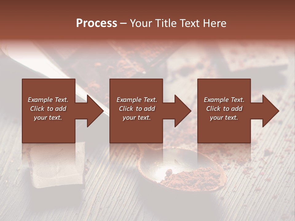 Ground Milk Chocolate Spoon PowerPoint Template