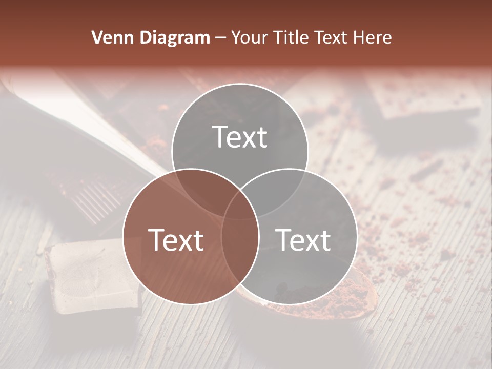 Ground Milk Chocolate Spoon PowerPoint Template