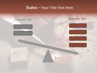 Ground Milk Chocolate Spoon PowerPoint Template