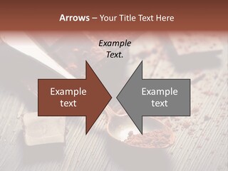 Ground Milk Chocolate Spoon PowerPoint Template