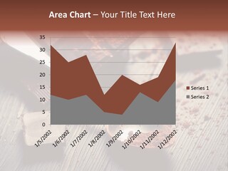 Ground Milk Chocolate Spoon PowerPoint Template