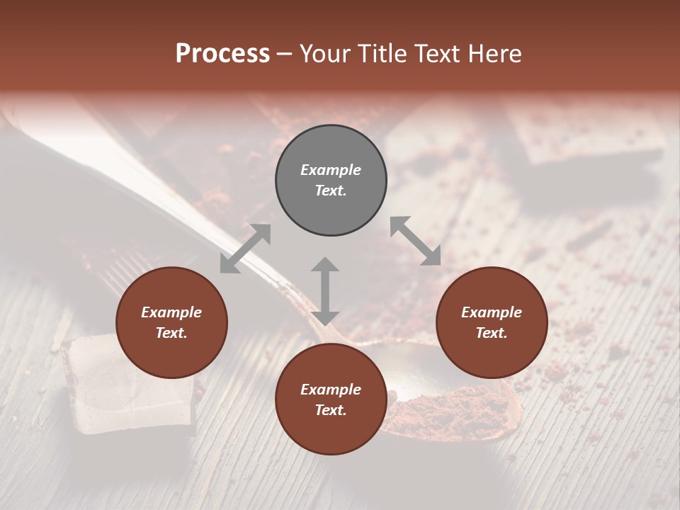Ground Milk Chocolate Spoon PowerPoint Template