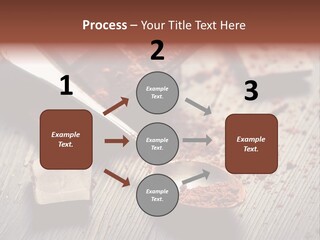 Ground Milk Chocolate Spoon PowerPoint Template