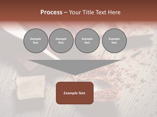 Ground Milk Chocolate Spoon PowerPoint Template