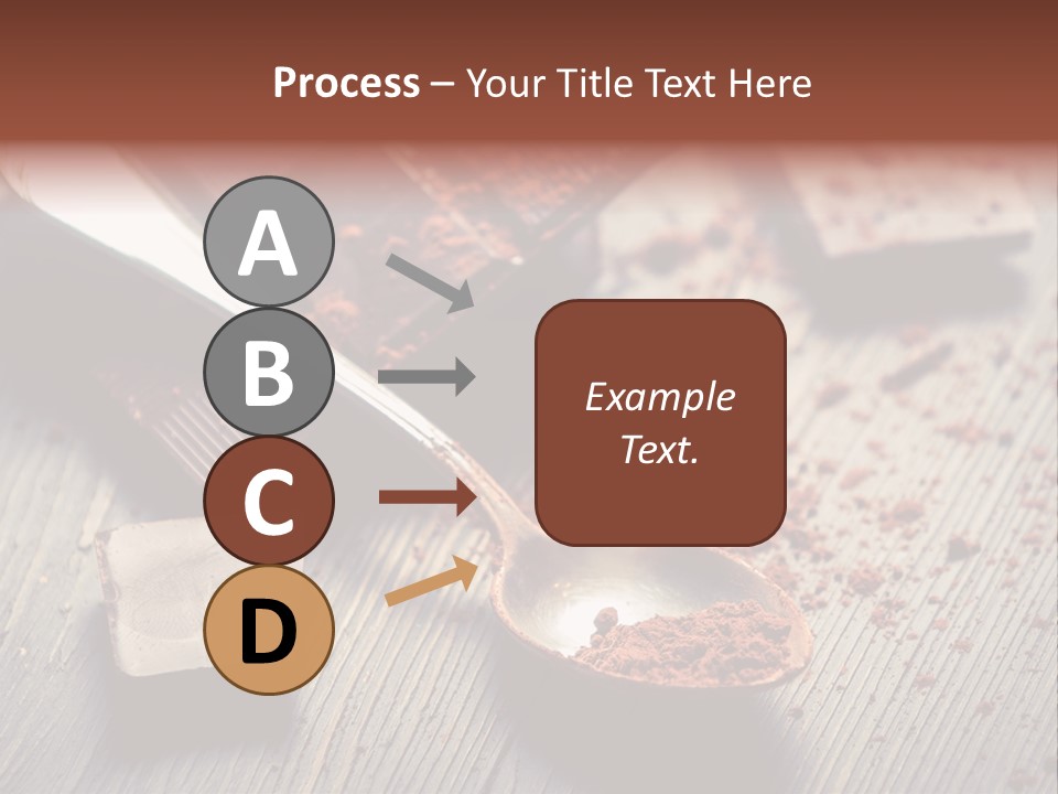 Ground Milk Chocolate Spoon PowerPoint Template