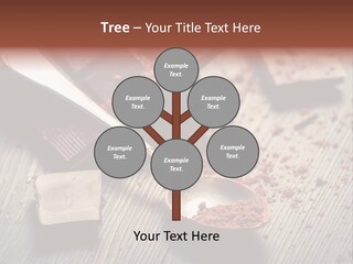 Ground Milk Chocolate Spoon PowerPoint Template