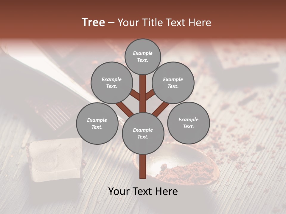 Ground Milk Chocolate Spoon PowerPoint Template