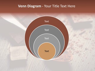 Ground Milk Chocolate Spoon PowerPoint Template