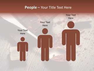Ground Milk Chocolate Spoon PowerPoint Template