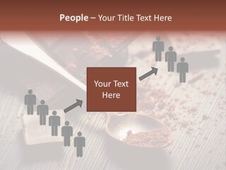 Ground Milk Chocolate Spoon PowerPoint Template