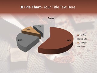 Ground Milk Chocolate Spoon PowerPoint Template