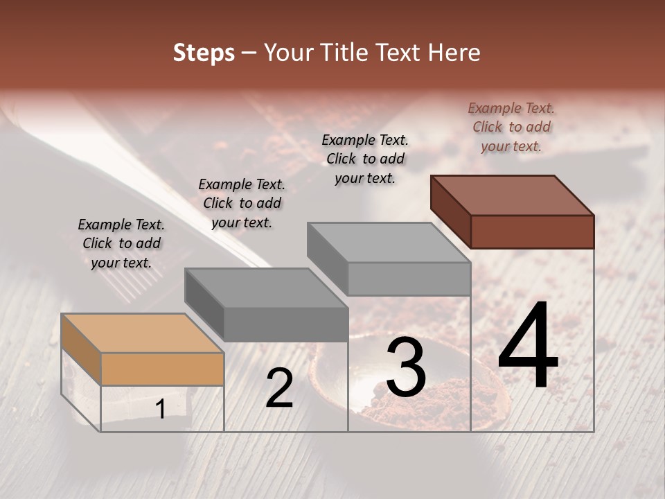 Ground Milk Chocolate Spoon PowerPoint Template