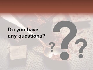 Ground Milk Chocolate Spoon PowerPoint Template