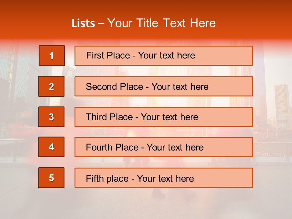 Urban Fuzzy Building PowerPoint Template