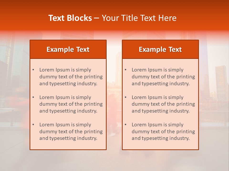 Urban Fuzzy Building PowerPoint Template