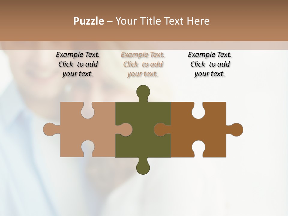 A Man And Woman Holding A Key To A House PowerPoint Template