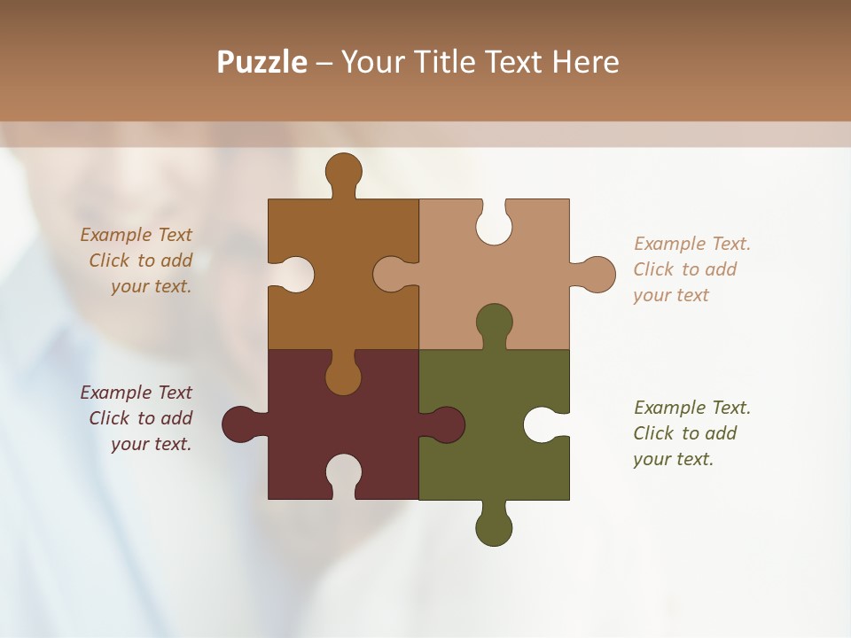 A Man And Woman Holding A Key To A House PowerPoint Template