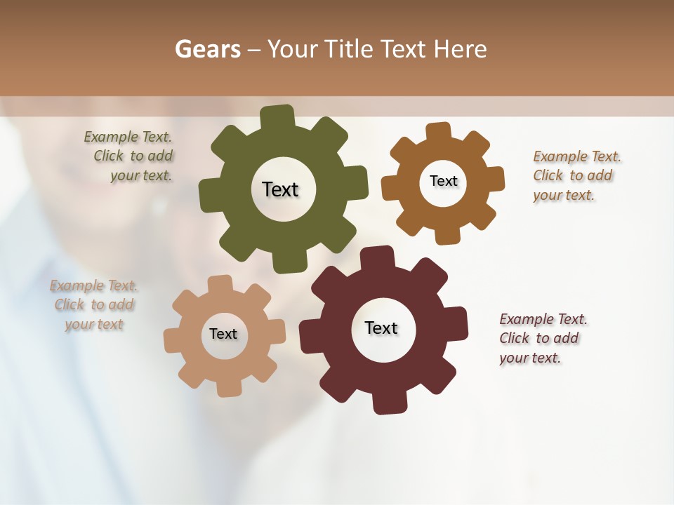 A Man And Woman Holding A Key To A House PowerPoint Template