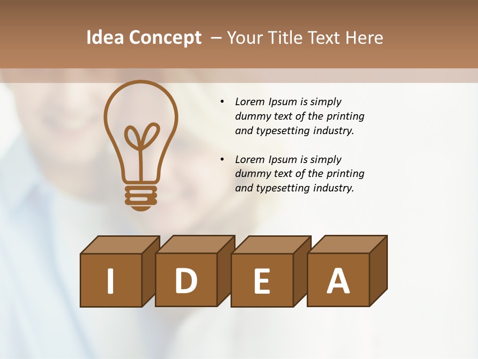 A Man And Woman Holding A Key To A House PowerPoint Template