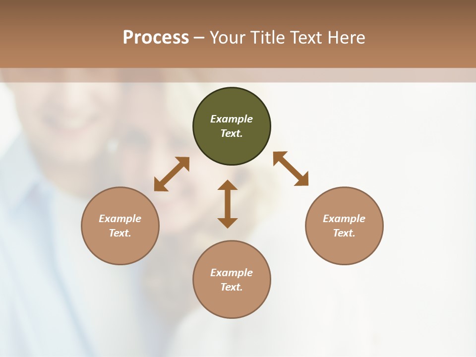 A Man And Woman Holding A Key To A House PowerPoint Template