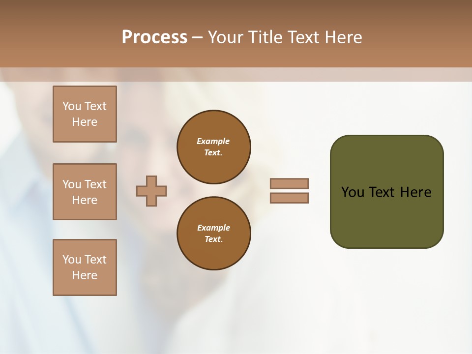 A Man And Woman Holding A Key To A House PowerPoint Template