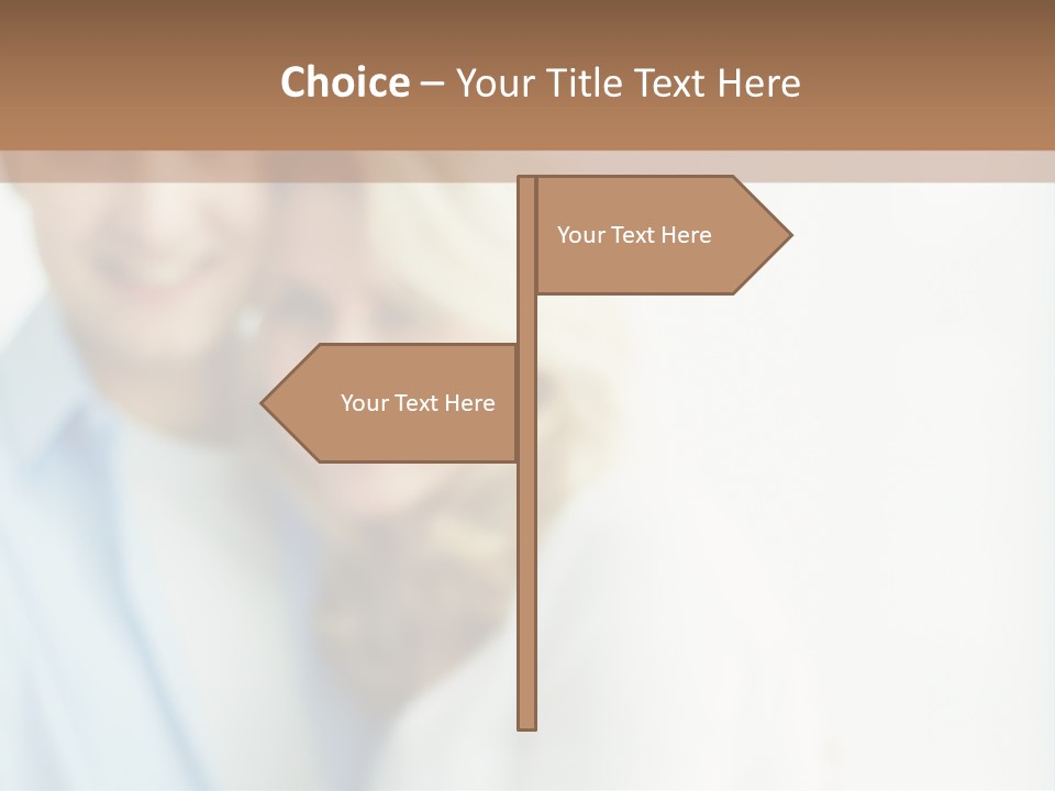 A Man And Woman Holding A Key To A House PowerPoint Template