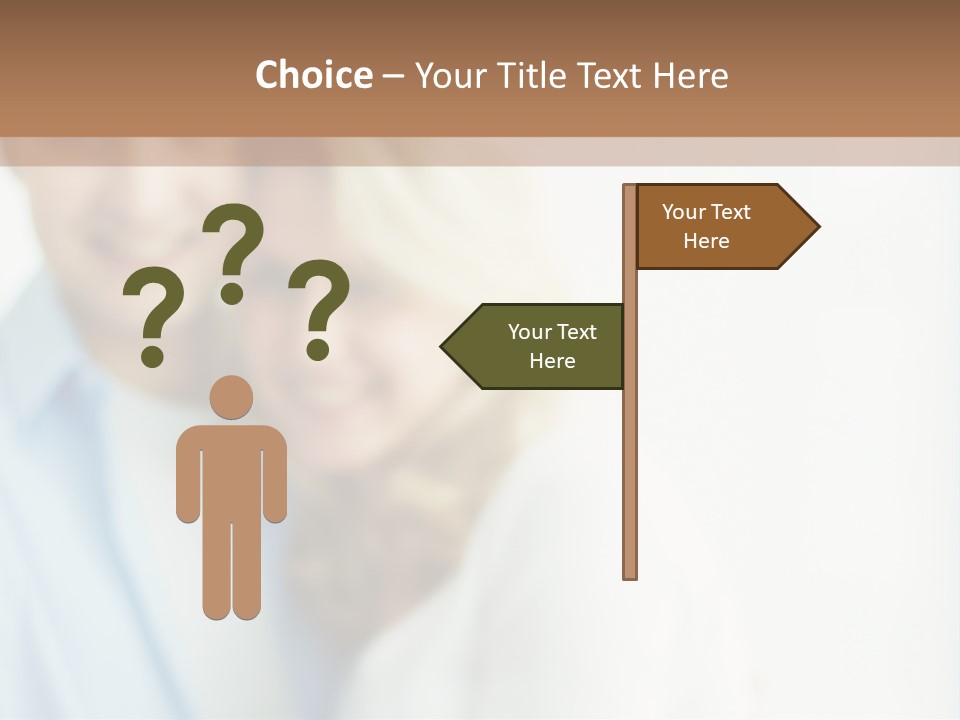 A Man And Woman Holding A Key To A House PowerPoint Template