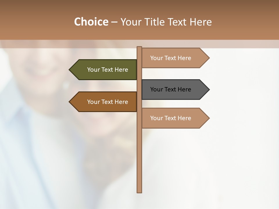 A Man And Woman Holding A Key To A House PowerPoint Template