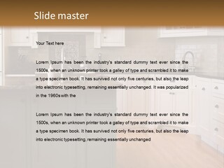 Cabinets Chair Spacious PowerPoint Template