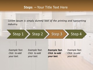Cabinets Chair Spacious PowerPoint Template