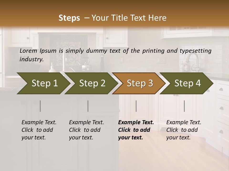 Cabinets Chair Spacious PowerPoint Template