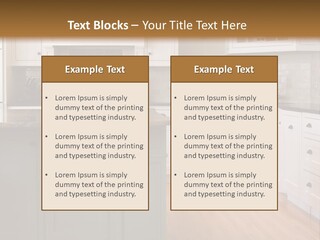 Cabinets Chair Spacious PowerPoint Template