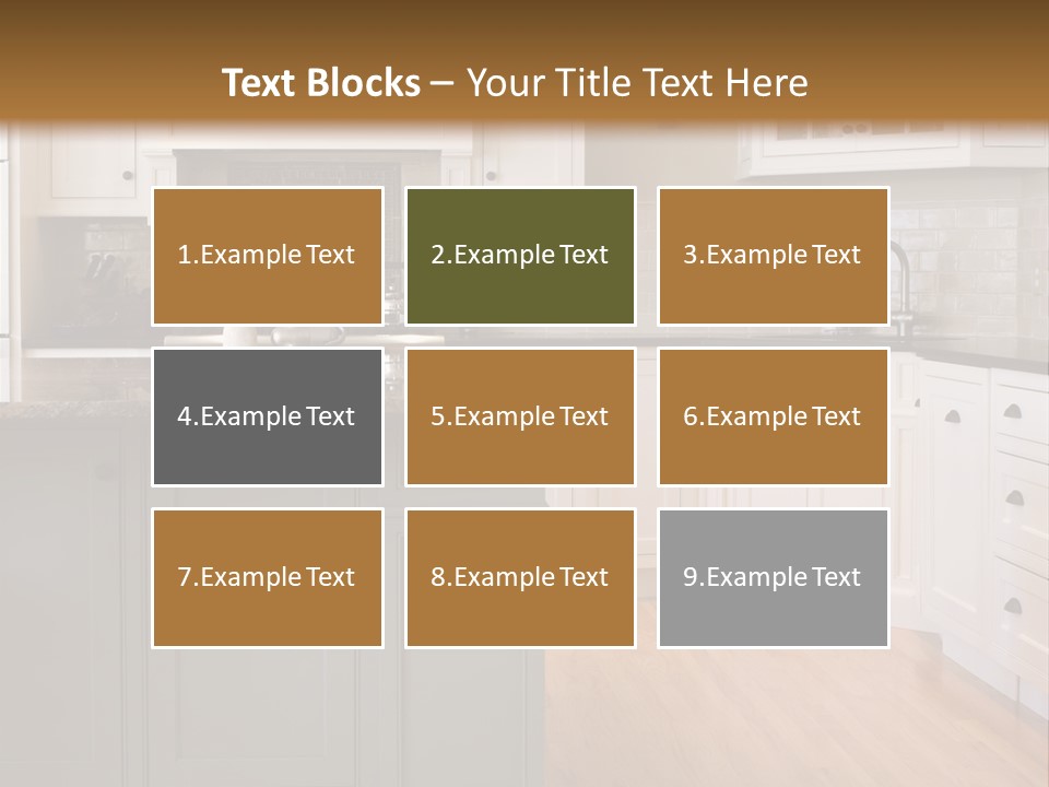 Cabinets Chair Spacious PowerPoint Template
