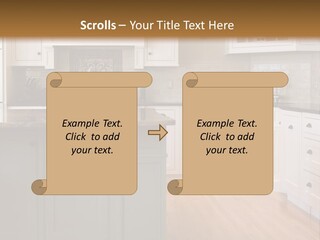 Cabinets Chair Spacious PowerPoint Template