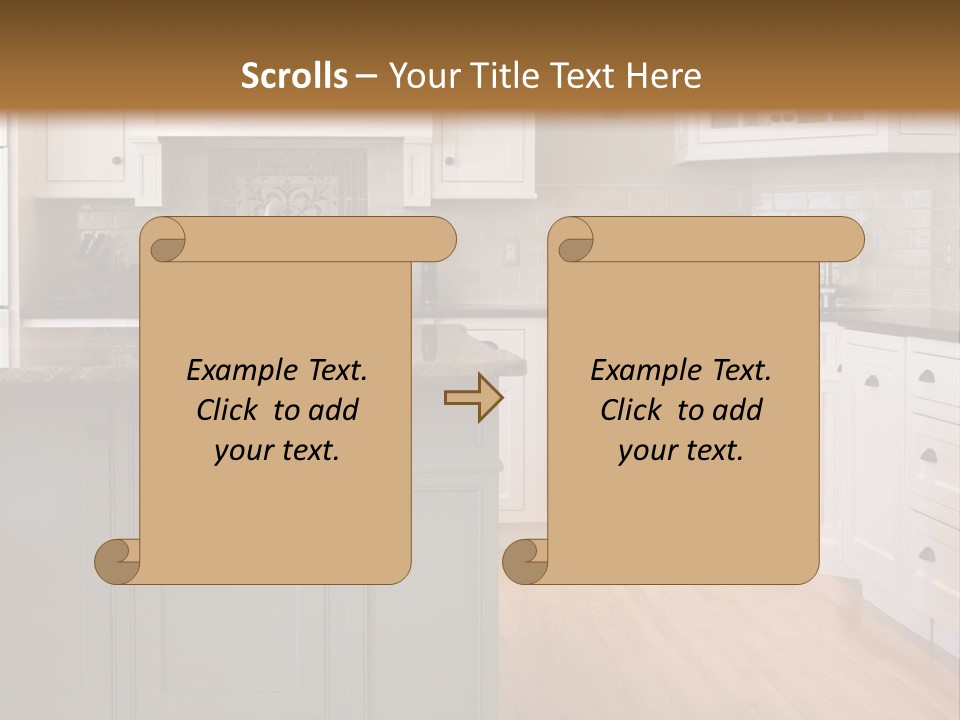 Cabinets Chair Spacious PowerPoint Template