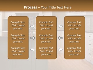 Cabinets Chair Spacious PowerPoint Template