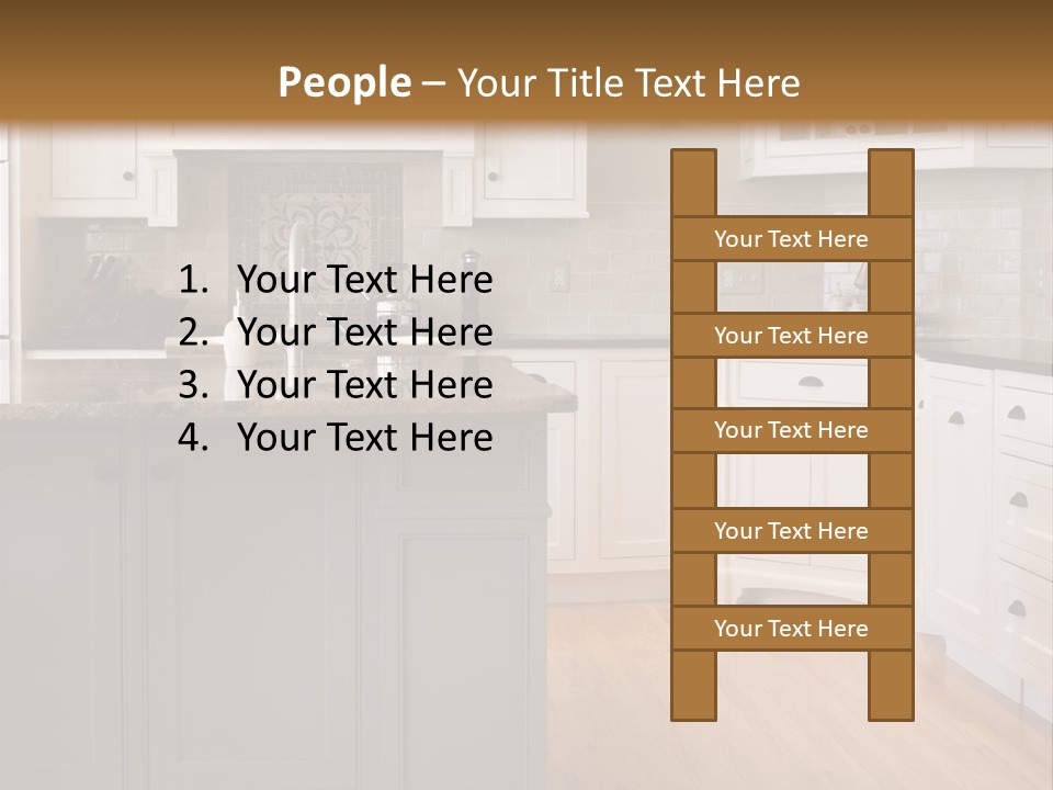 Cabinets Chair Spacious PowerPoint Template