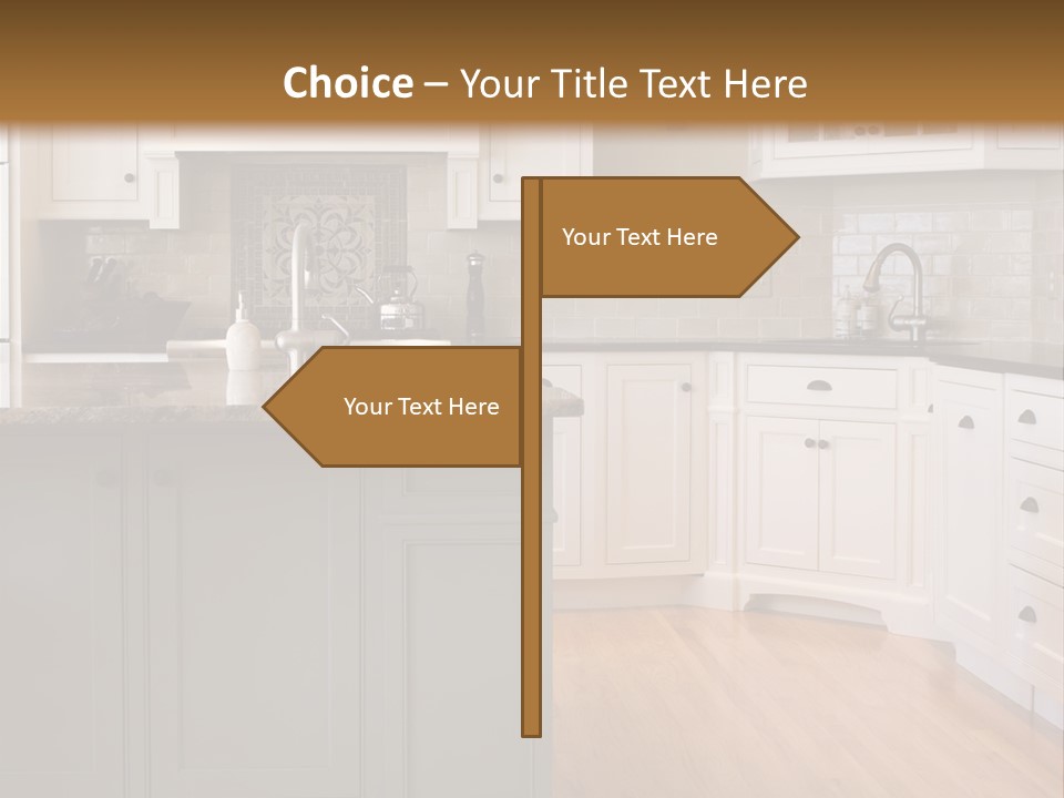 Cabinets Chair Spacious PowerPoint Template