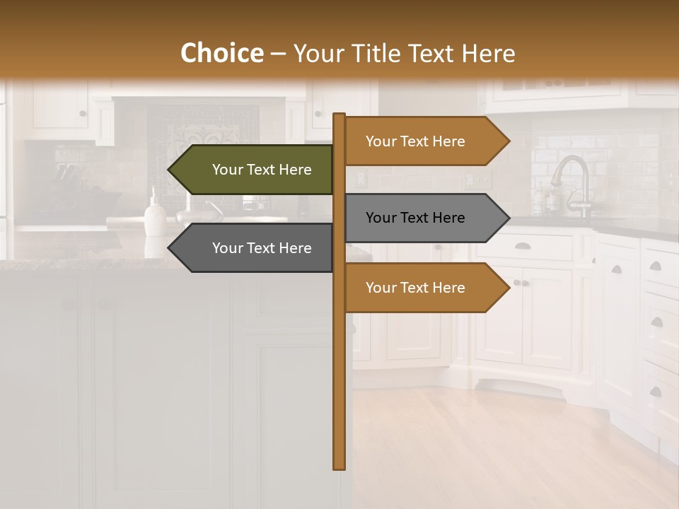 Cabinets Chair Spacious PowerPoint Template