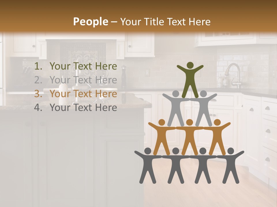 Cabinets Chair Spacious PowerPoint Template