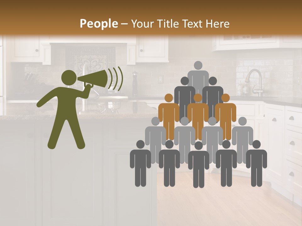 Cabinets Chair Spacious PowerPoint Template
