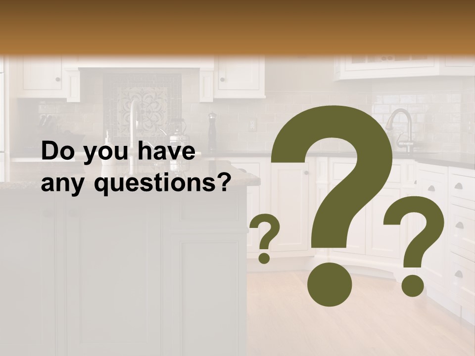 Cabinets Chair Spacious PowerPoint Template